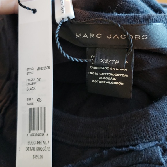 Marc Jacobs Sold Out Bow Applique Detail T-shirt - Picture 6 of 7